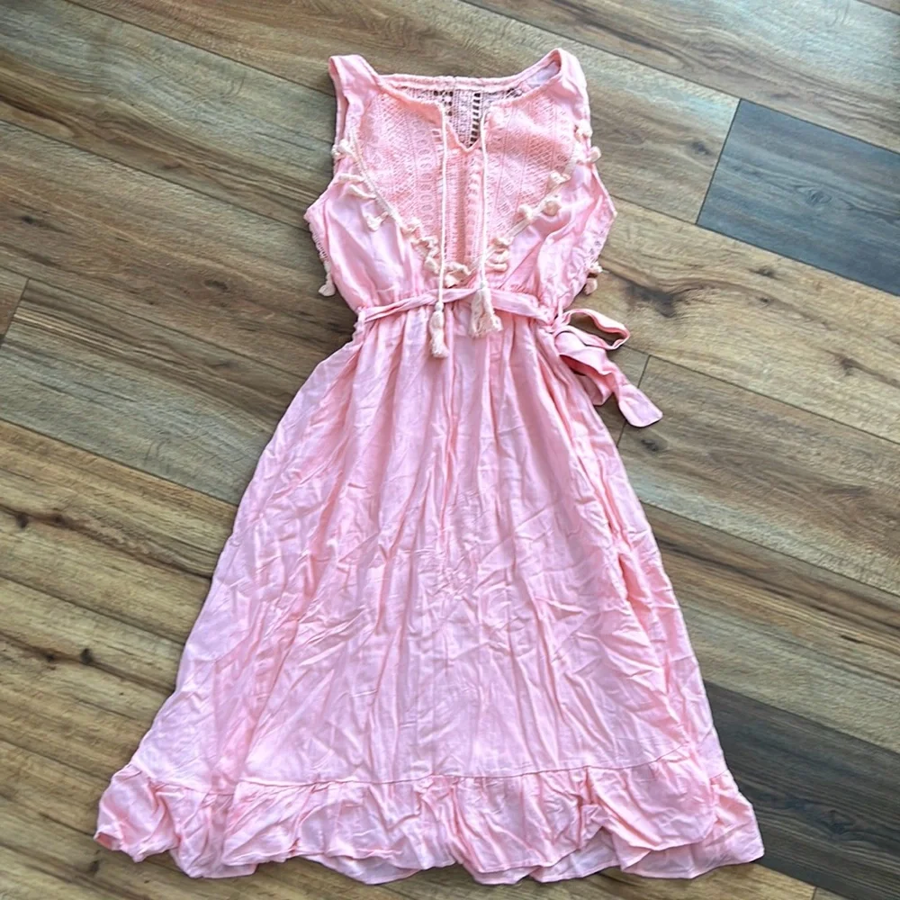 Adorable Pink Boho Dress - washed/ never worn - Picture 2 of 4